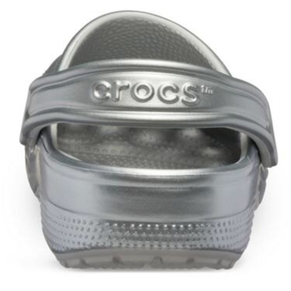 LAST 1! NWT Classic Gunmetal Metallic Crocs - Picture 4 of 8